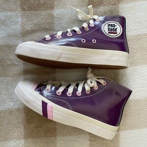 Size 6 Pro-Keds Purple High-Top Sneakers